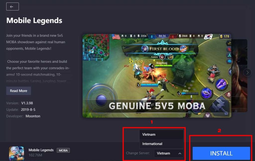 Play Mobile Legends on PC