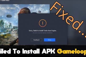 FAILED TO INSTALL APK GAMELOOP